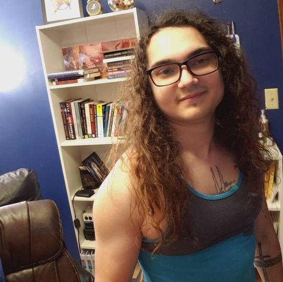 Blue Mossimo Muscle Tank - Picture 2 of 2